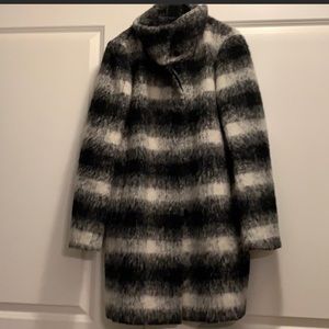 Ann Taylor Ombré Plaid Wool Coat